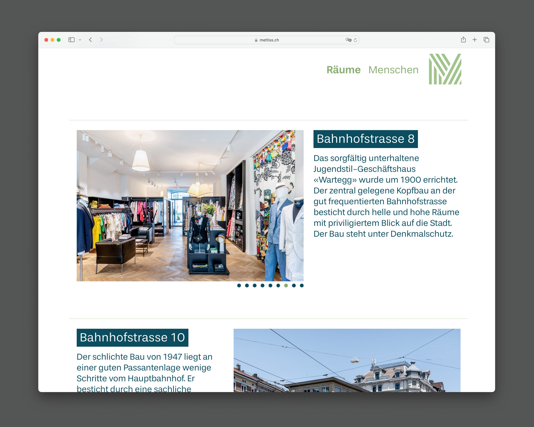Bossard Wettstein Project - Mettiss - Corporate Identity