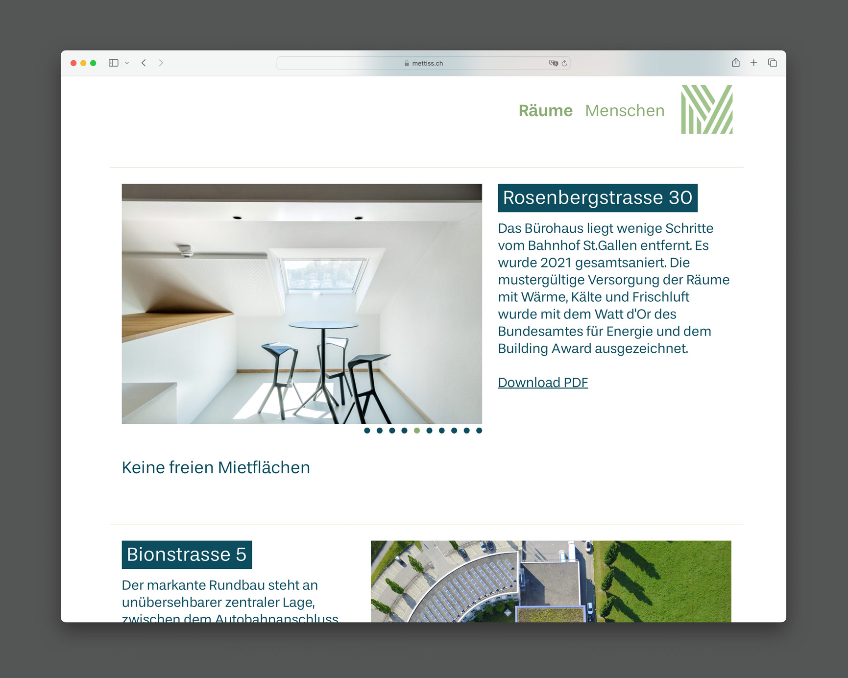 Bossard Wettstein Project - Mettiss - Corporate Identity